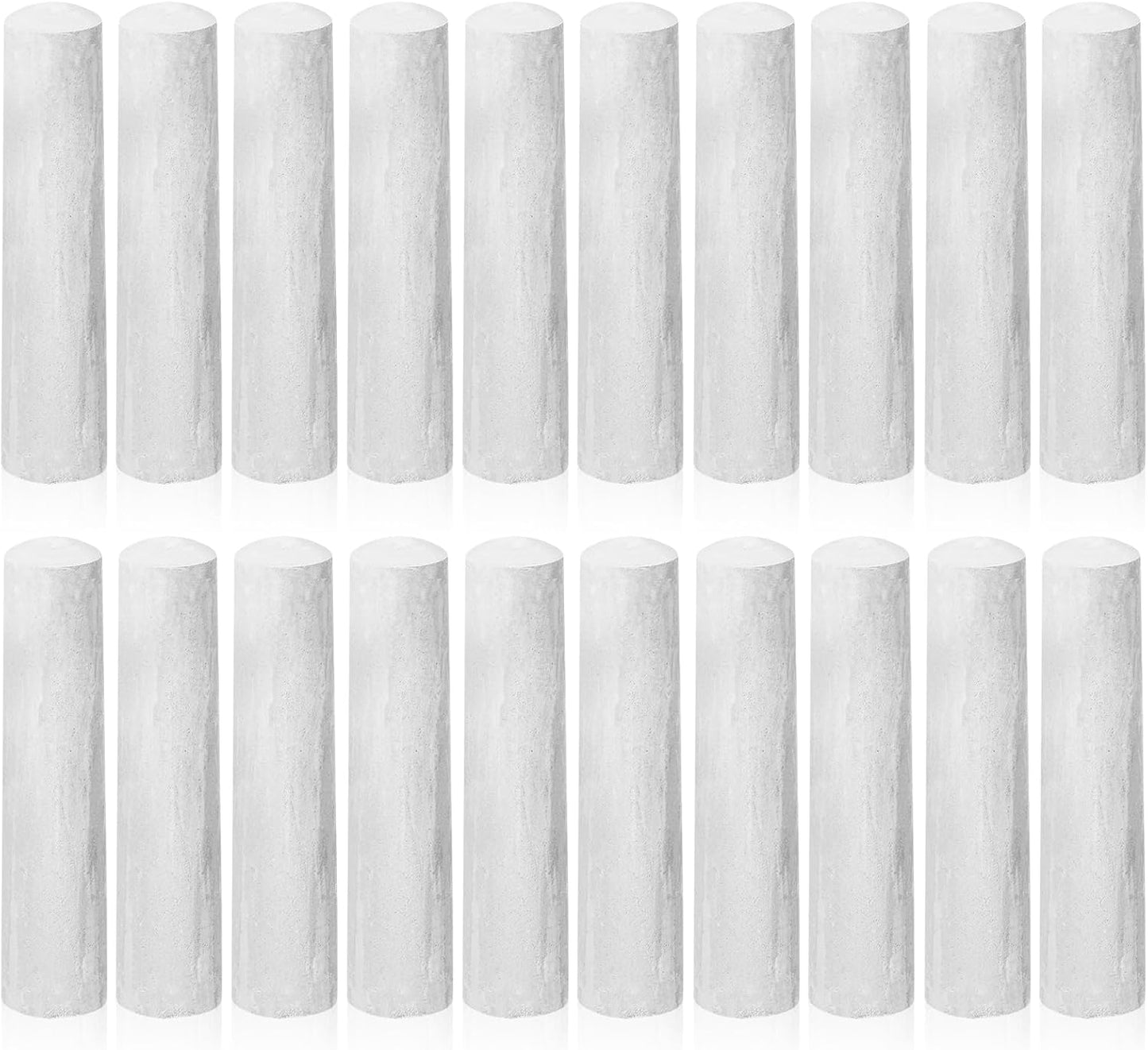 20 Pcs Sidewalk Chalks for Kids Non Toxic Jumbo Chalk for Party Gift Outdoor Art Classroom Play Painting (White)
