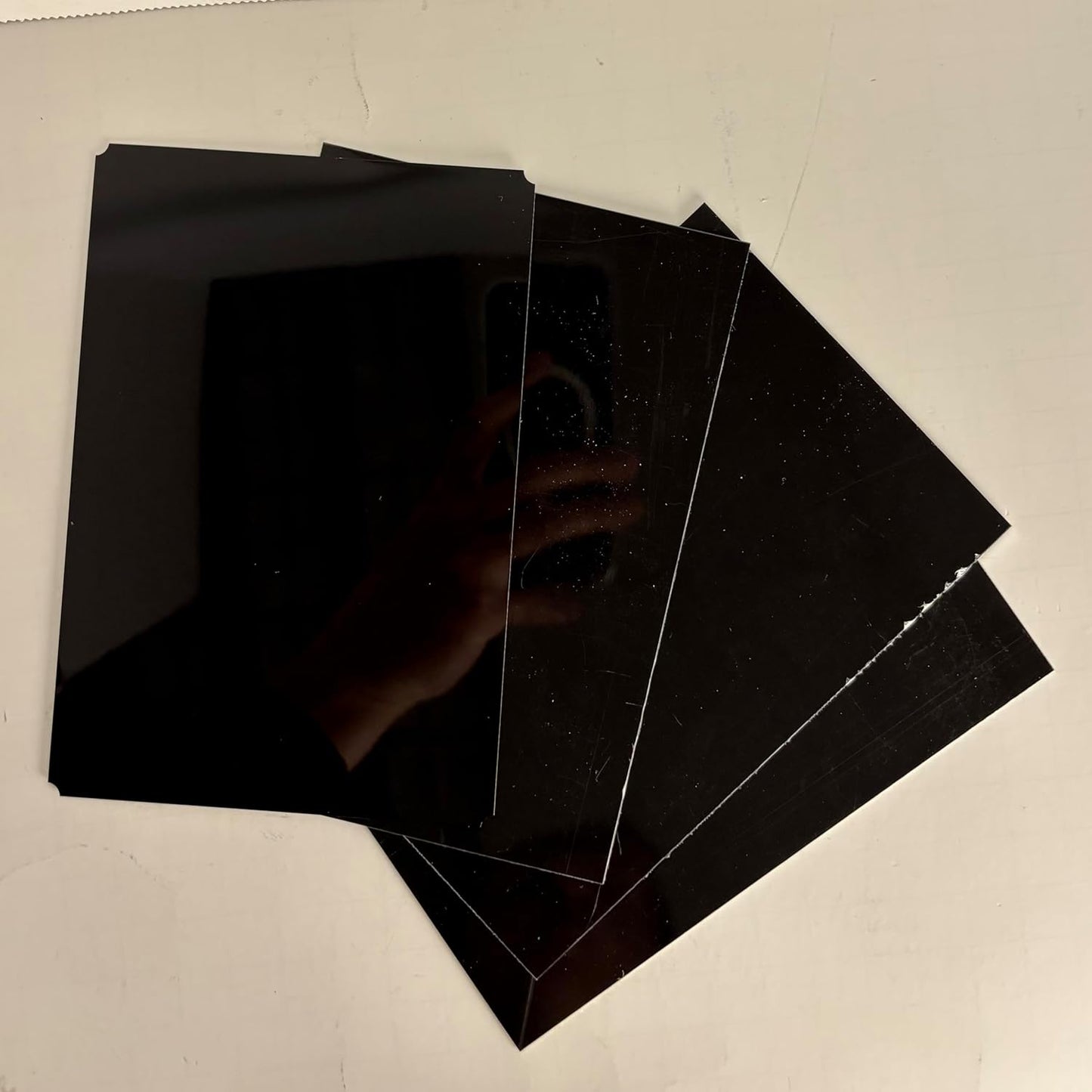 Blank Metal Plates for Laser Engraving - 4 Pack | Aluminum Sheets 0.020" Thick | CO2, Diode, Fiber Laser Compatible | Multiple Sizes & Colors (Black (engraves silver), 1x11.25 inch)