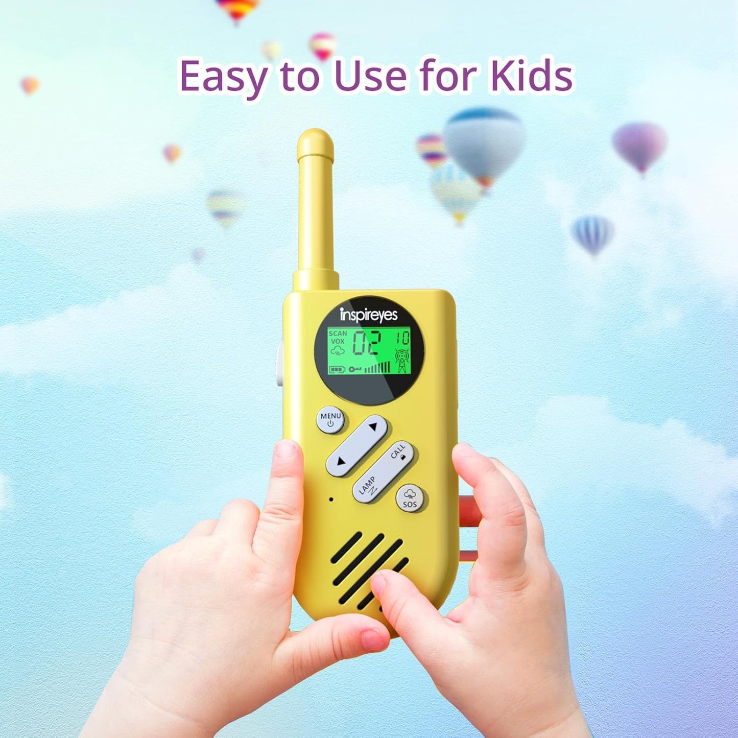 Walkie Talkies for Kids Rechargeable,Toys for Boys and Girls Ages 3-12, 3 Pack Long Range 2-Way Radios, Birthday Gifts,Christmas Stockings, Outdoor Play, Family Games, Hiking Camping Gear