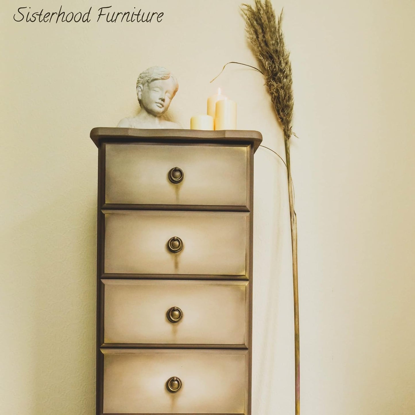 Dixie Belle Paint Company Chalk Finish Furniture Paint - Putty (4oz) - Matte Muted Taupe Chic Chalk Mineral DIY Furniture Paint