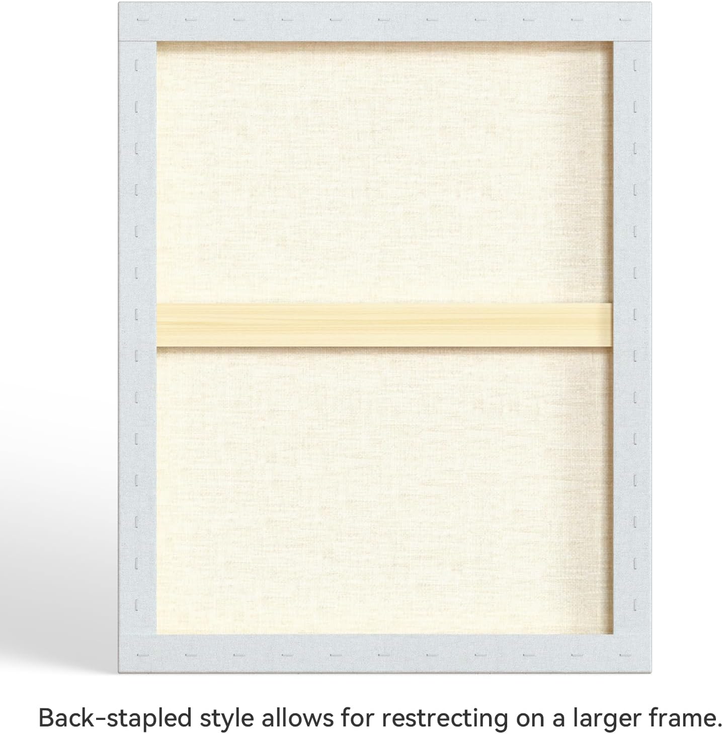 PHOENIX 24x30 Inch Museum Canvas - 2 3/8 Inch Thick Porfile Deep Large Stretched Canvas for Painting 1 Pack 100% Cotton 11 Oz. Gesso Primed White Blank Professional Canvas Oil & Acrylic Paints