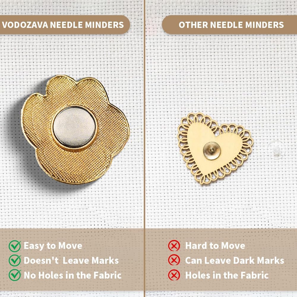 Needle Minder Magnet, Magnetic Needle Minder, Needle Minders Magnetic Cross Stitch Accessories, Magnetic Needle Holder, Life Tree, Butterfly, Cats, Owl, Heart (CatClaw)