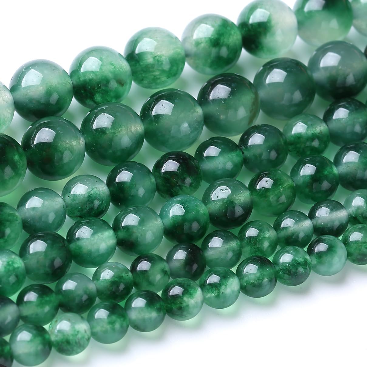 32PCS 12MM Aquatic Agate Stone Beads Energy Healing Beads for DIY Jewelry Bracelet Necklace Making for Jewelry Making 15Inch