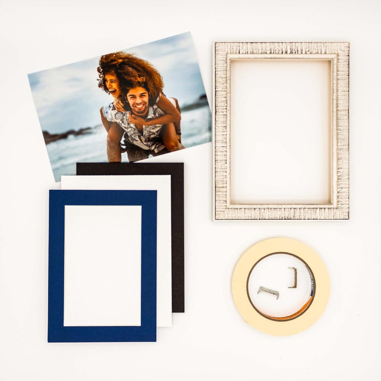 8x10 Mat for 6x8 Photo - Precut Bottle Blue Picture Matboard for Frames Measuring 8 x 10 Inches - Bevel Cut to Display Art Measuring 6 x 8 Inches - Acid Free ONE MAT with Backing Board & Clear Bag