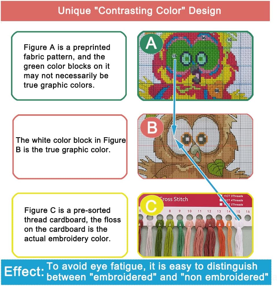 Leczany Cross Stitch Stamped Kit for Adults or Kids - Lion and Magic Crystal Ball | DIY Embroidery Starter Patterns Craft Kit Needlepoint for Beginner | 11CT, 3 Strands | 16.5x21.7 inches