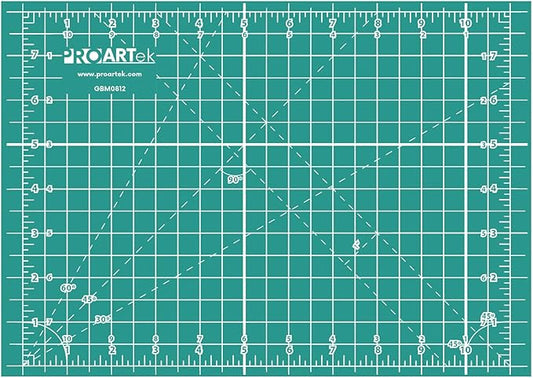 PK00005 Model GBM0812 Series 8.5" x 12" Professional Cutting Mat; Double-Sided Green/Black; Self-Healing; For Graphic Arts, Hobbies, Sewing, Scrapbooking, and other Cutting Projects