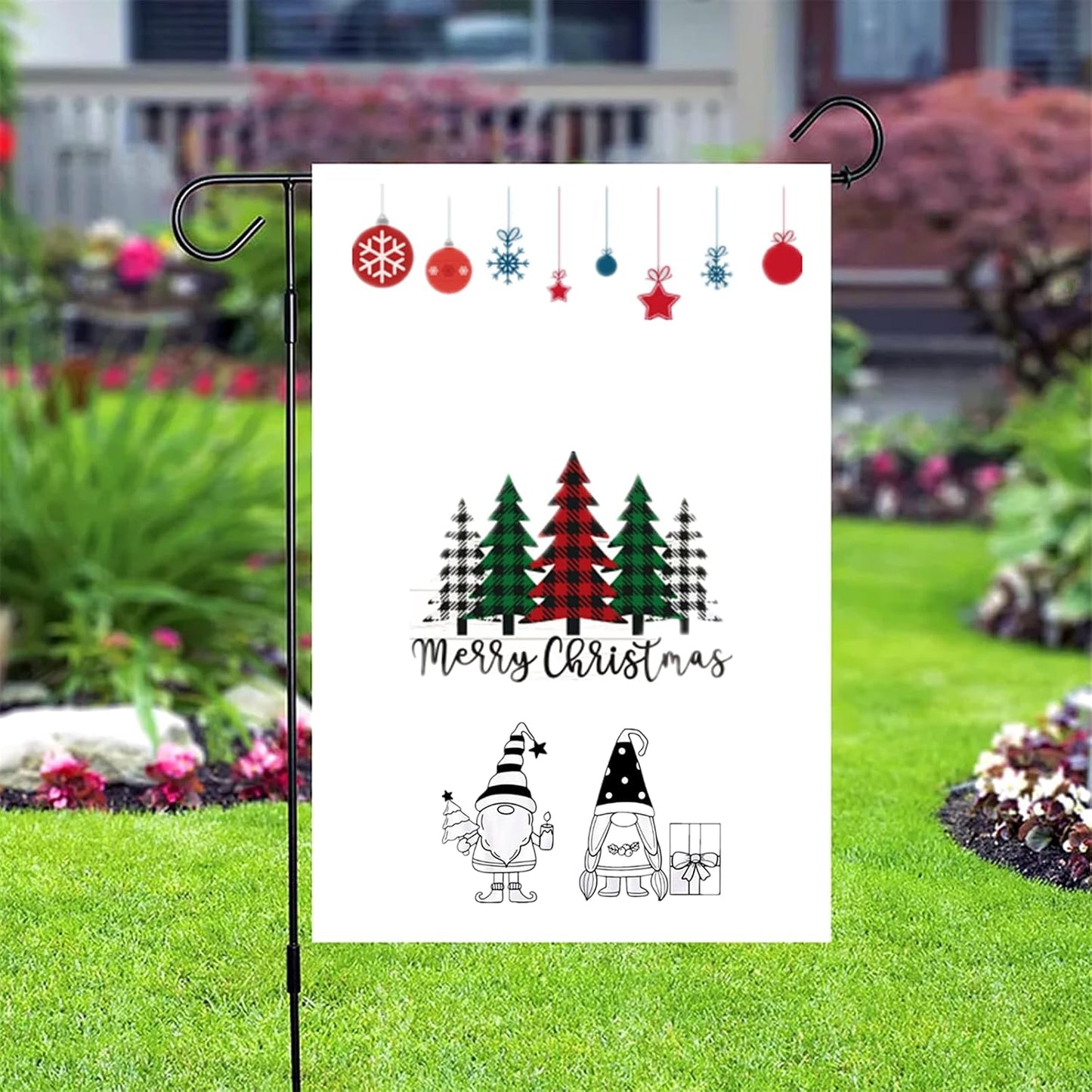 JAJADO Self Adhesive Reusable Christmas Stencils Merry Christmas Ornaments Silk Screen Stencils Winter Xmas Transfers for Coffee Bar, Office, School, Indoor Outdoor Christmas Home Decor Craft Project