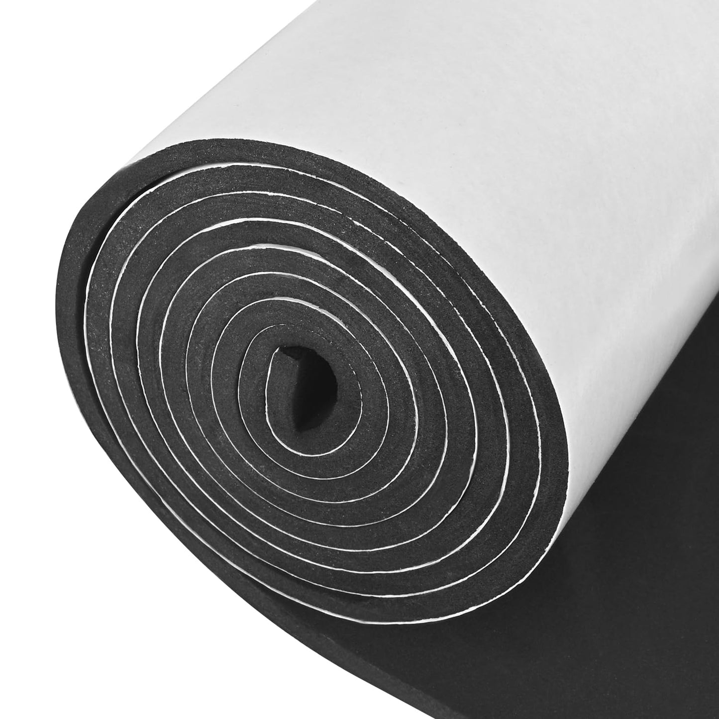 Sponge Neoprene Foam Rubber Sheet with Adhesive, 12 in x 81 in x 1/4 in Multi-Function Soundproof High Density Waterproof Rubber Mat, Perfect Cosplay Easy Cut DIY Neoprene Padding Roll - Black