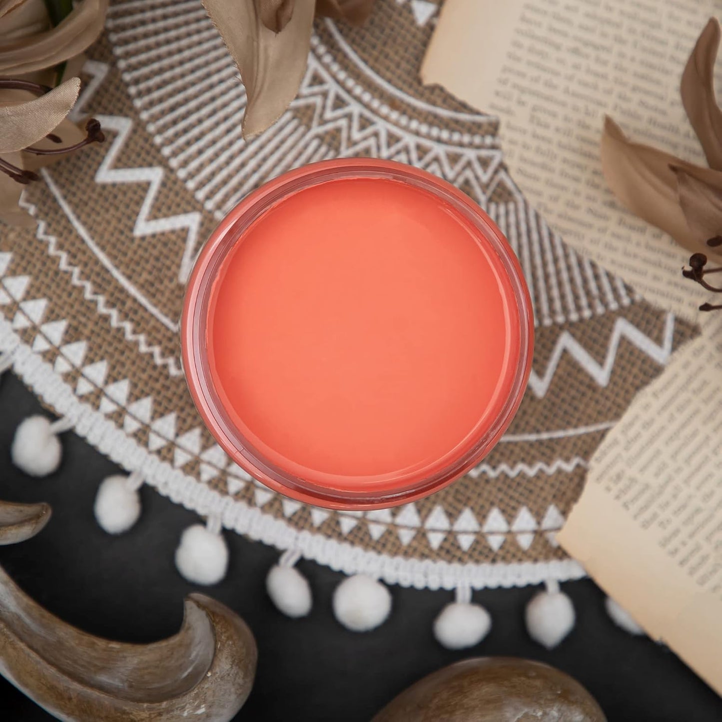 Dixie Belle Paint Company Chalk Finish Furniture Paint - Flamingo (1 Gallon - 128oz) - Matte Bright Coral Chic Chalk Mineral DIY Furniture Paint