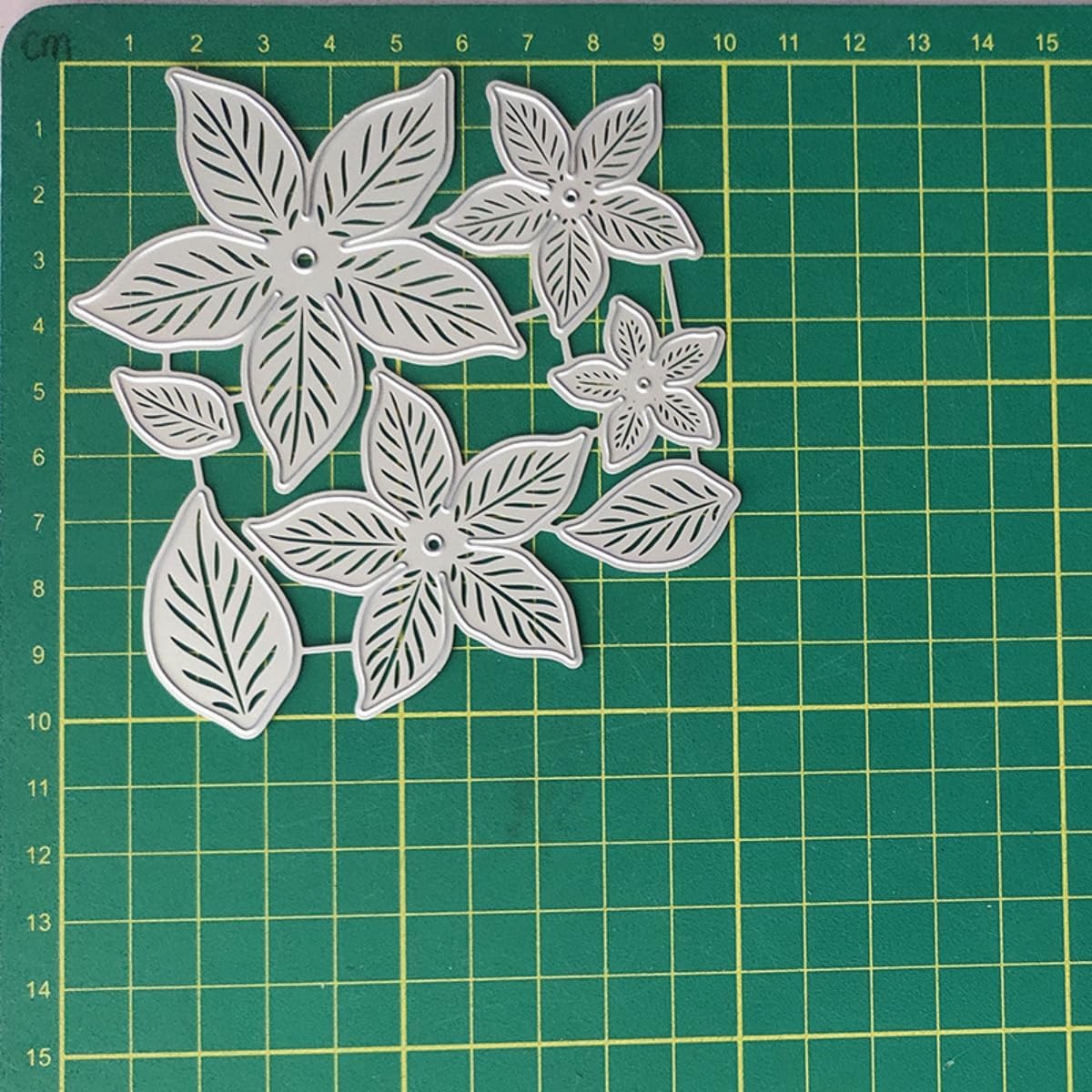 Cutting Dies Metal Stencils Scrapbooking Tools DIY Embossing Template for Paper Card Making Album Arts Crafts Supplies (Flower Set C-10.5x9.7cm)