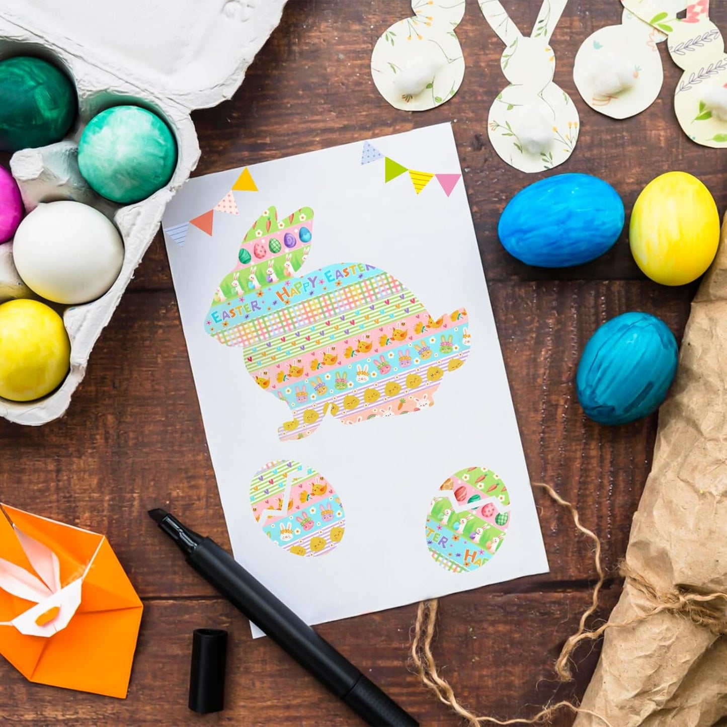 12 Rolls Summer Farm Washi Tape, Farm Animals Chicks Rabbits Masking Tape, Plaid Pattern Decorative Paper Stickers for Summer Holiday Scrapbook Journal DIY Crafts Gift Packing 16.4FT