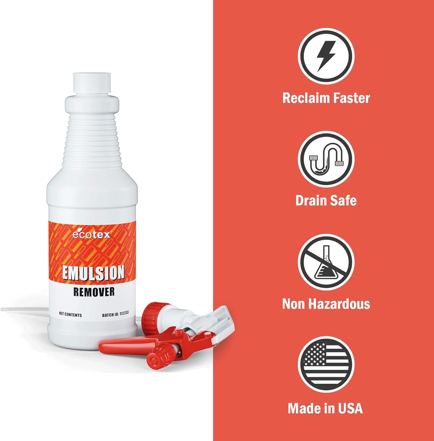 Ecotex® Screen Printing Emulsion Remover (Quart - 32oz.) - Diazo Photo Emulsion Cleaner for Silk Screens and Stencil Remover - Screen Print Direct®