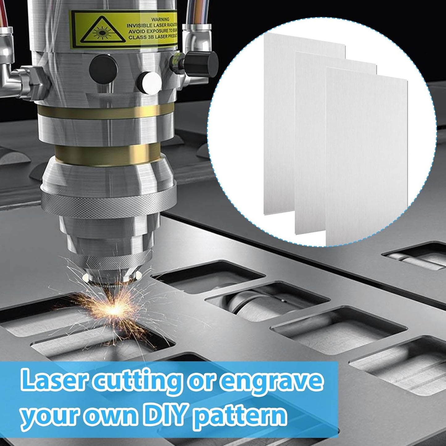 8 Pack 6061 T651 Aluminum Sheet Metal 6 x 12 x 1/32 Inch (0.8mm) Aluminum Plate Covered with Protective Film, 1MM Heat Treatable Rectangle Aluminumm Metal Plate Engraving Blanks for Crafting