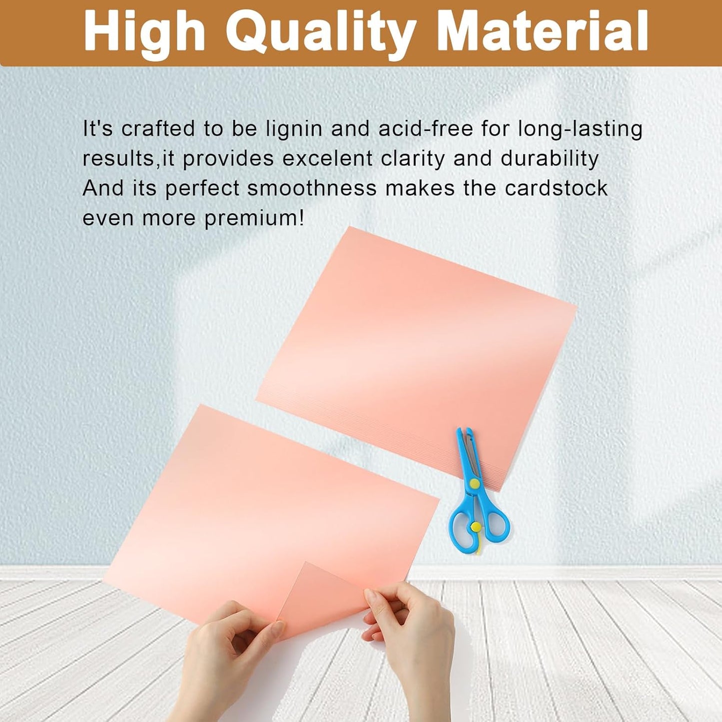 40 Sheets Pink Shimmer Cardstock 8.5 x 11 Crafts Paper, 75lb Heavyweight Card Stock Craft Paper for DIY Cards Making, Greeting Cards, Wedding Invitations, Menus