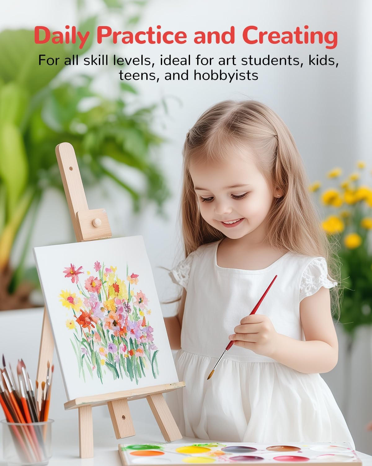 24 Pack, 8x10 Inch Painting Canvas Panels White Blank Canvas Boards 100% Cotton Art Supplies for Acrylics Oil Watercolor Tempera Paints