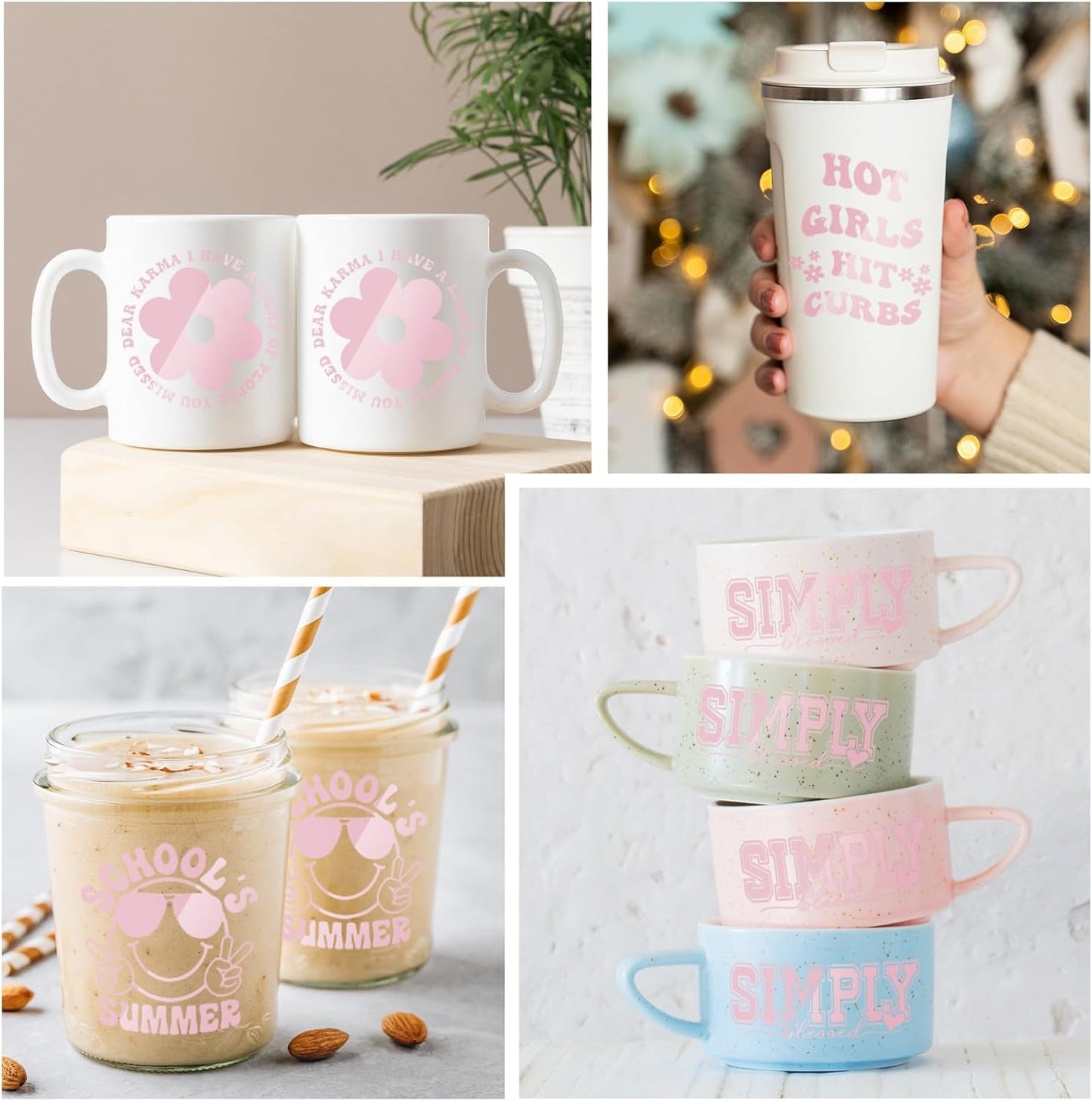 TECKWRAP Permanent Adhesive Vinyl 12" x 10ft, Glossy Queen Pink