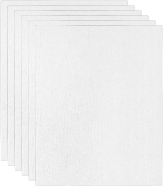 PATIKIL 6x8 Canvas Boards for Painting, 6 Pack 100% Cotton Square Triple Primed Stretched Blank Art Canvas Panel Bulk Thin for Acrylic, Oil, Tempera Paints, White