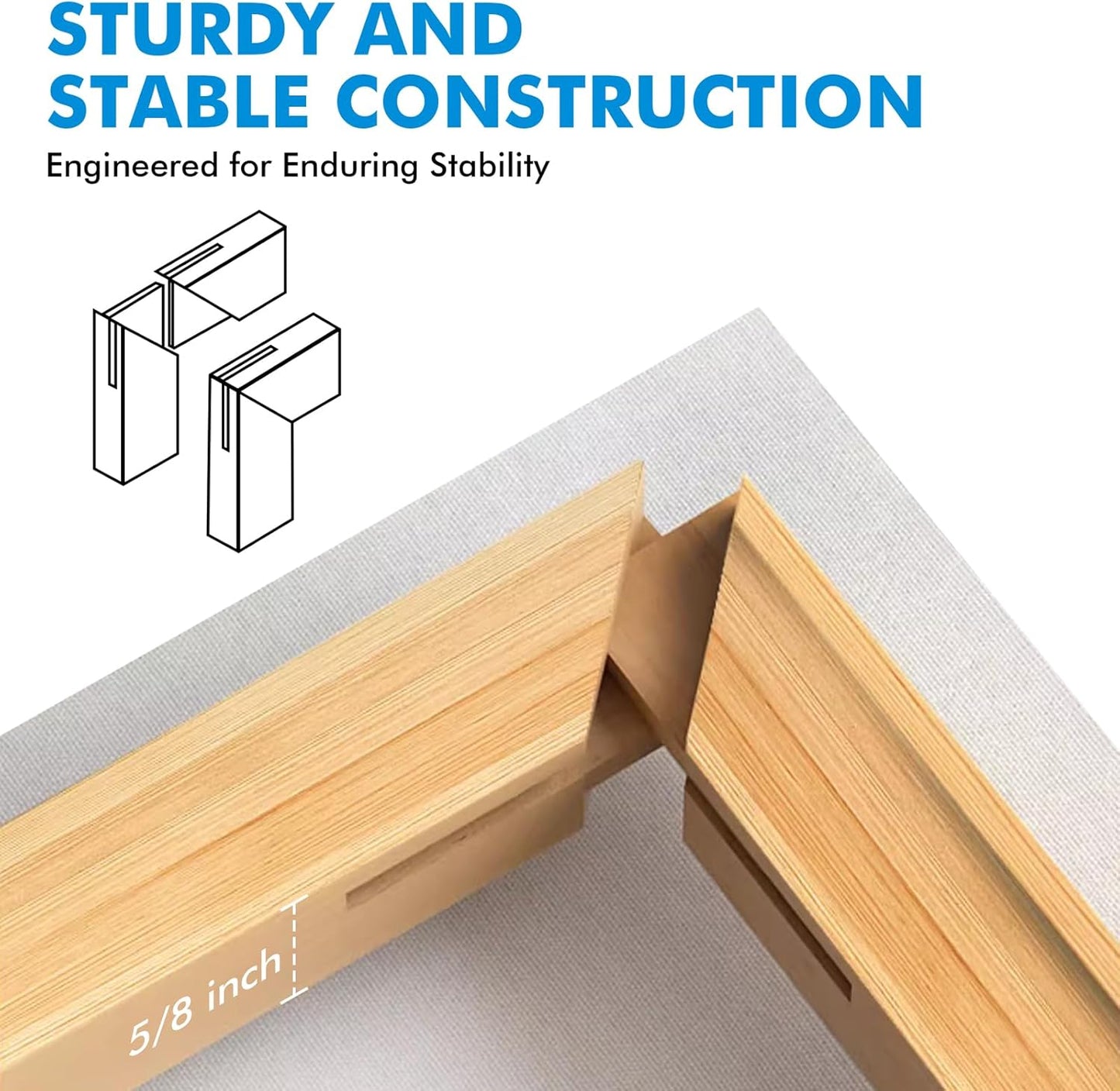 Gotideal Canvas for Painting, 14 Pcs Muti Pack Stretched Painting Canvas, Blank Paint Canvas for Acrylic, Oil, Art Supplies for Artists, Adults 4x4,4x6, 5x7, 8x10,9x12, 11x14 Set of 14