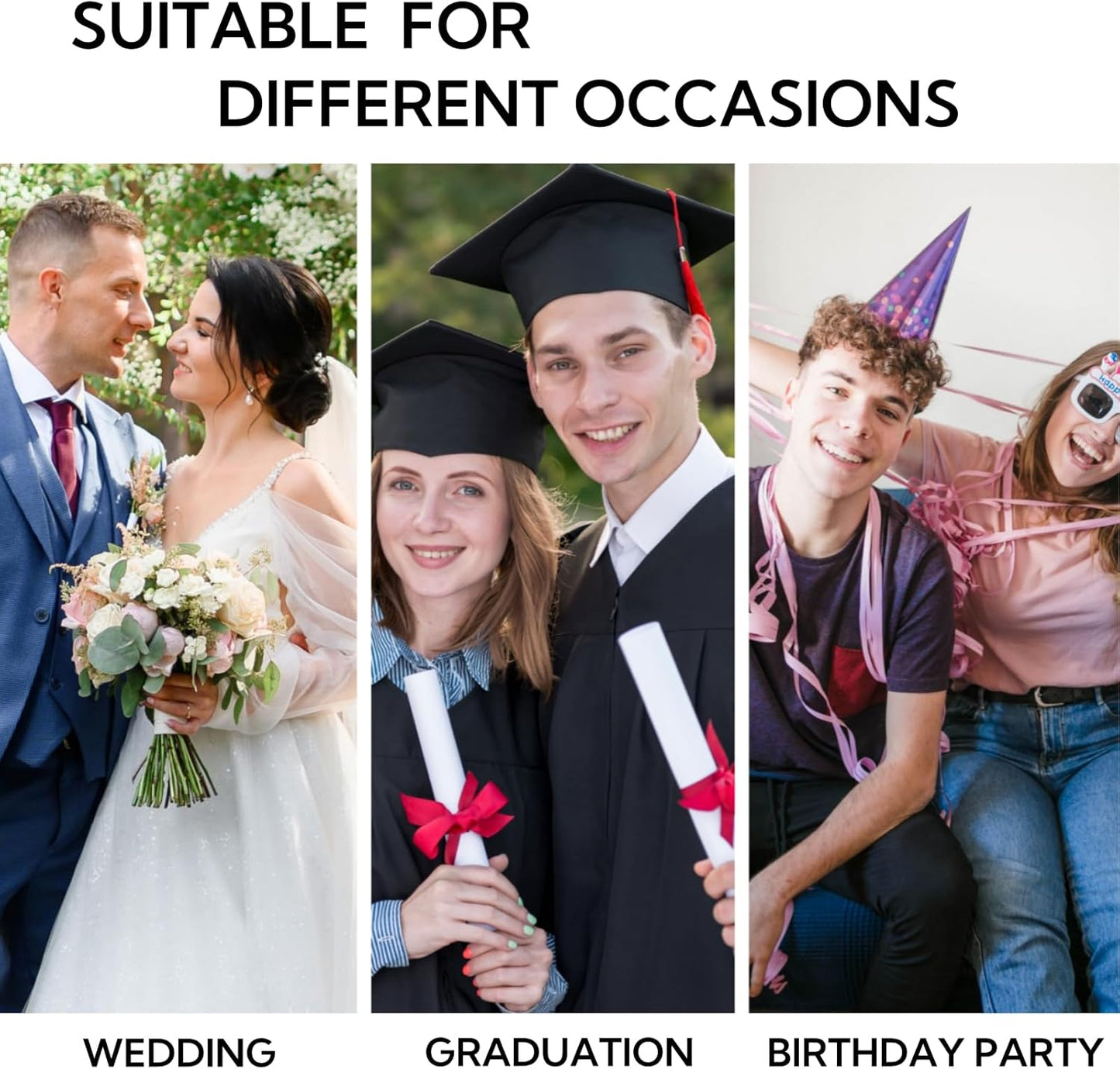 3/8 Inch 25 Yards Satin Ribbon White, Solid Color Fabric Ribbon for Gift Wrapping, Wedding, Polyester Gift Ribbon for Birthday Party Decoration, Craft, Hair, Floral, Sewing