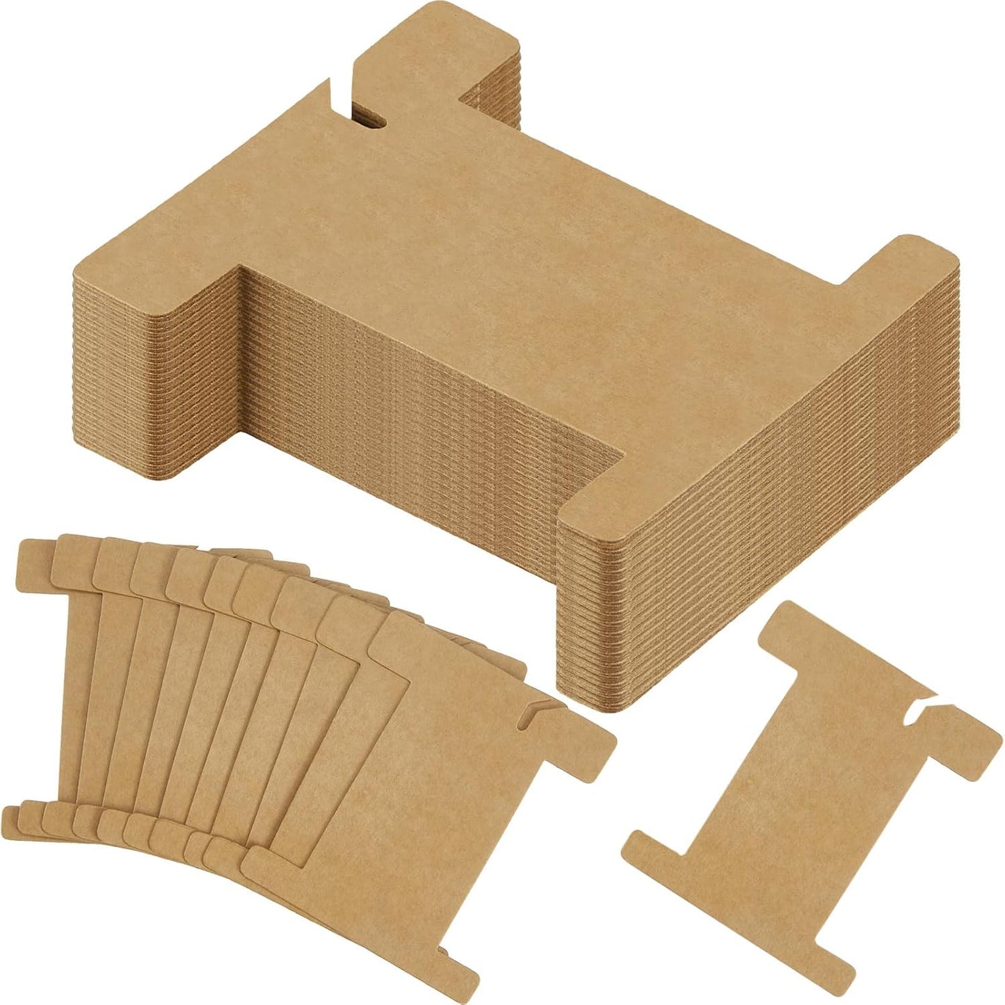 200 Pcs Ribbon Organizer Set Cardboard Ribbon Spools Embroidery Floss Holder Organizer Embroidery Thread Holder Empty Cardboard Yarn Bobbin for Cross Stitch Craft DIY Sewing