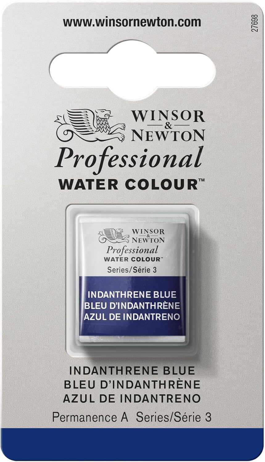 Winsor & Newton Professional Watercolor, Half Pan, Indanthrene Blue