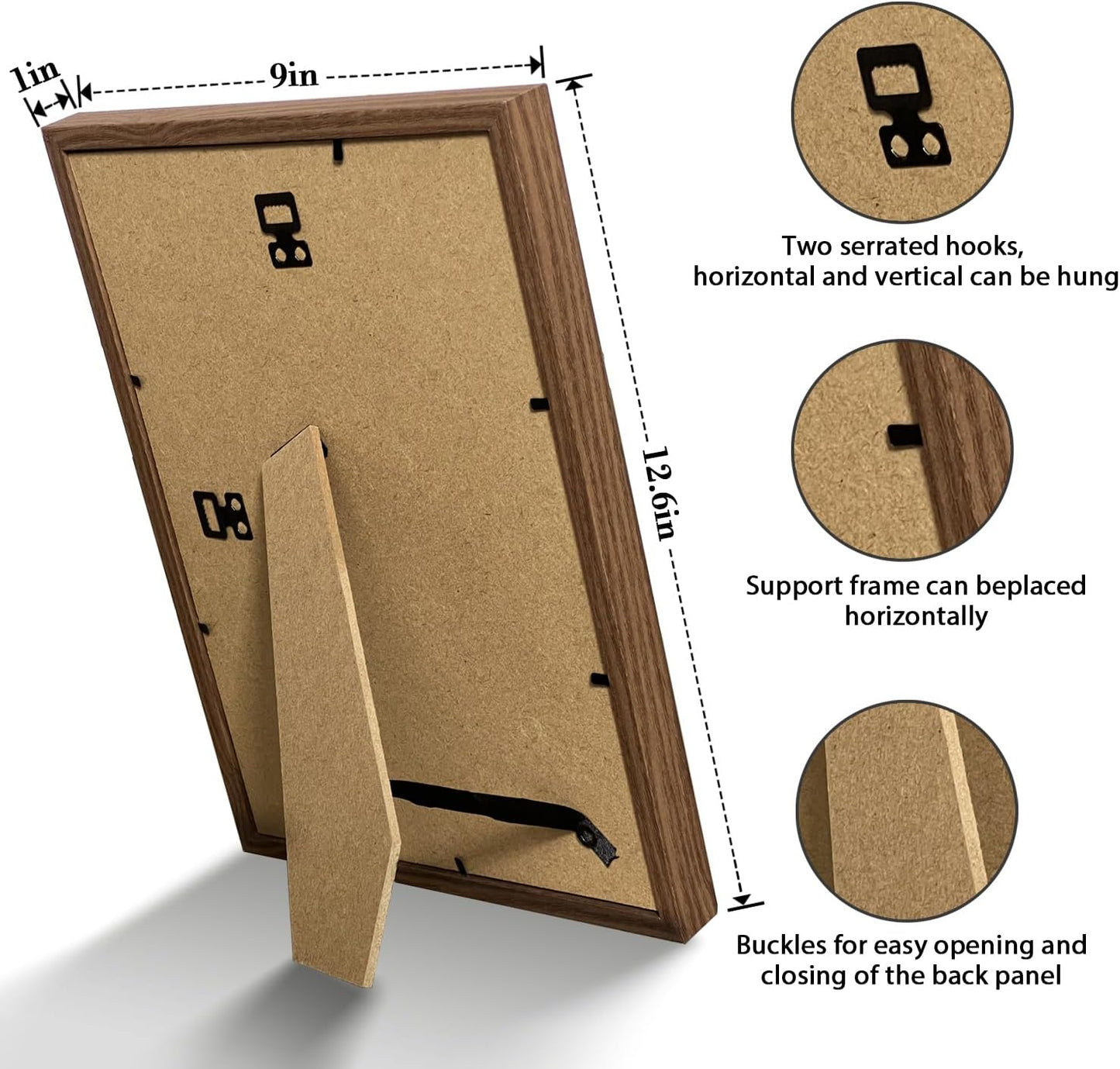 ACODE Natural Mineral Specimen Shadow Box, Geology Collection Case Decoration, Home Decor Wall Art Tabletop Display with Real Rocks Crystals, Gift for Birthday Christmas Housewarming Children's Day