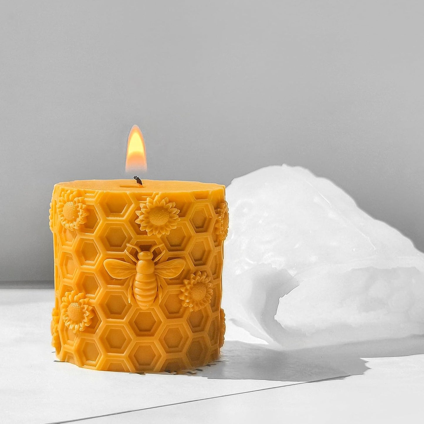 Honeybee Honeycomb & Animal Candle & Resin Casting Molds - 3D Silicone Molds for Candle Making & Jewelry Resin Craft Supplies