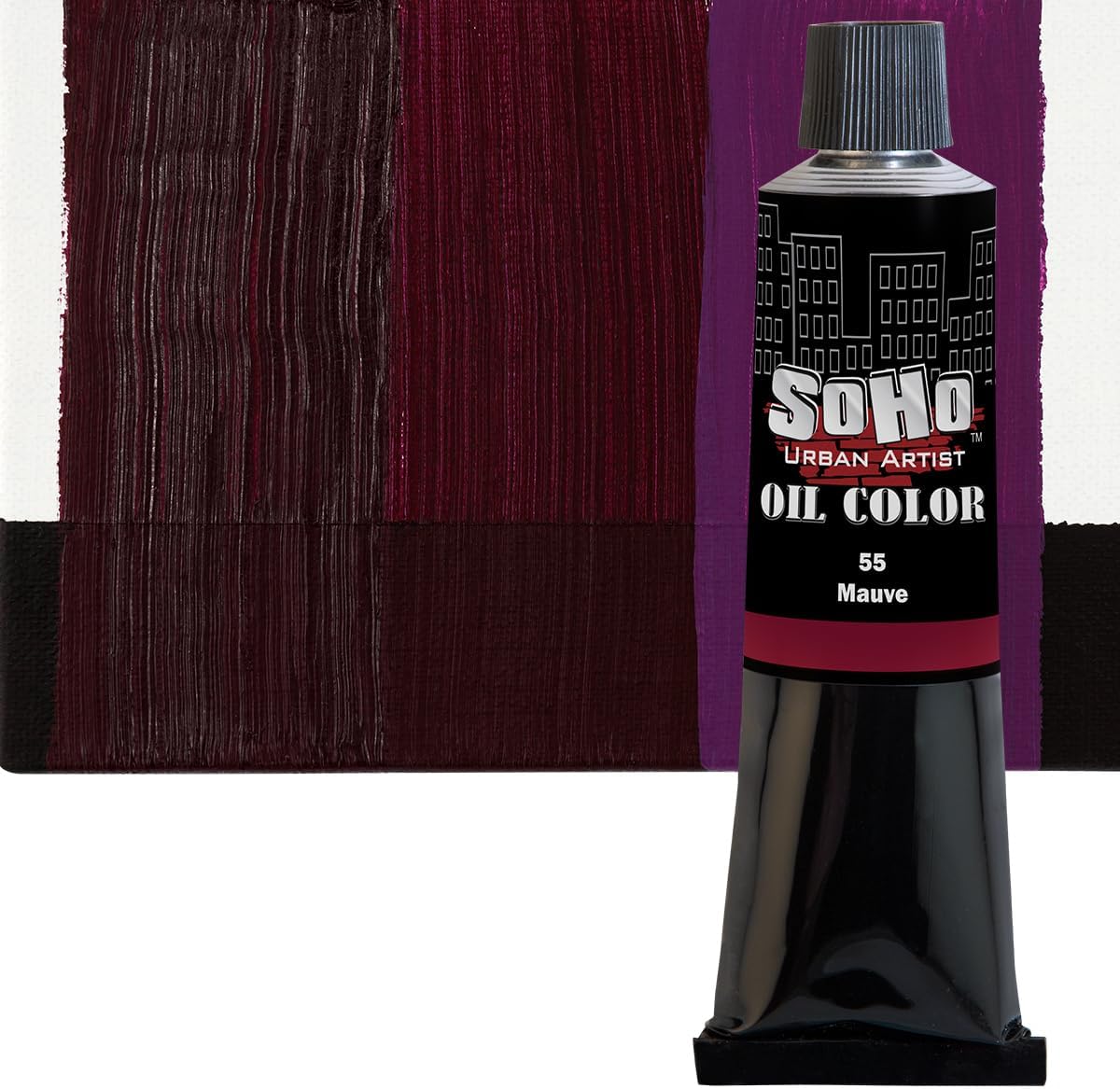 Soho Urban Artist Oil Paint - Mauve, 170 ml Tube - Best Valued Oil Colors for Painting, Excellent Pigment Load