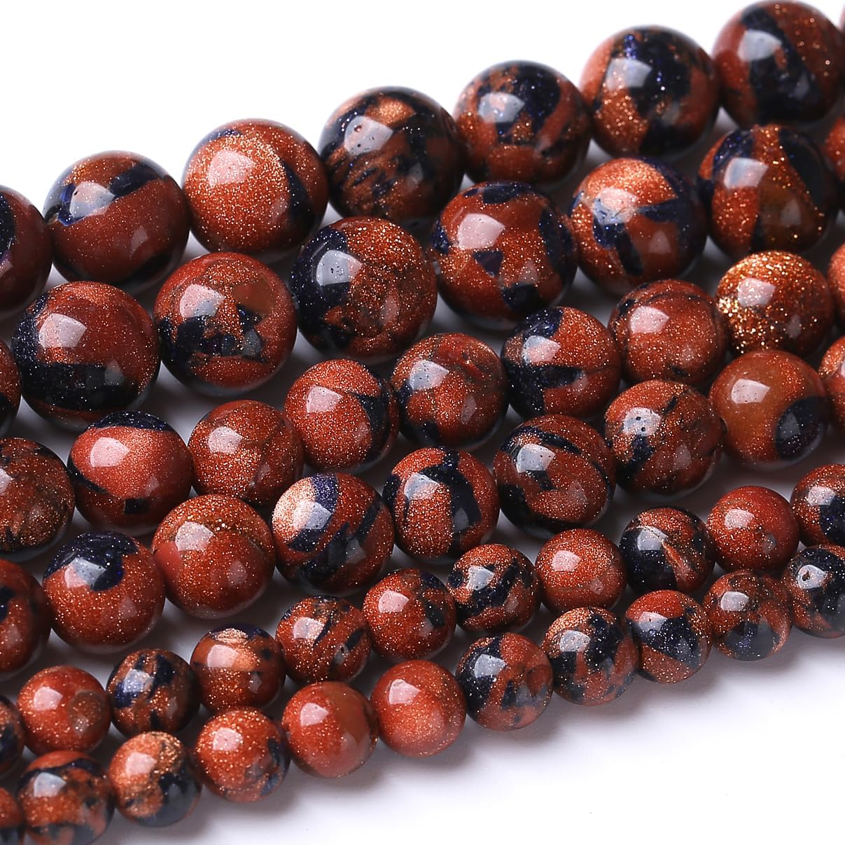 60PCS 6MM Sandstone Beads Energy Healing Beads for DIY Jewelry Bracelet Necklace Making for Jewelry Making 15Inch