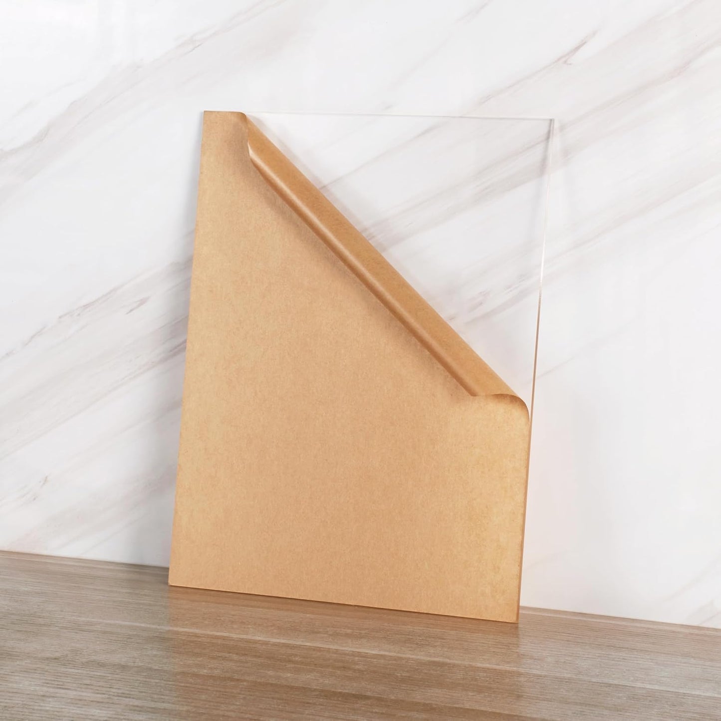 Pack of 10 Clear Acrylic Sheet 8" x 10" Cast Plexiglass Panel 1/8" Thick (3mm) Transparent Plastic Board for Sign, Craft, Display Projects, Laser Cutting, Engraving