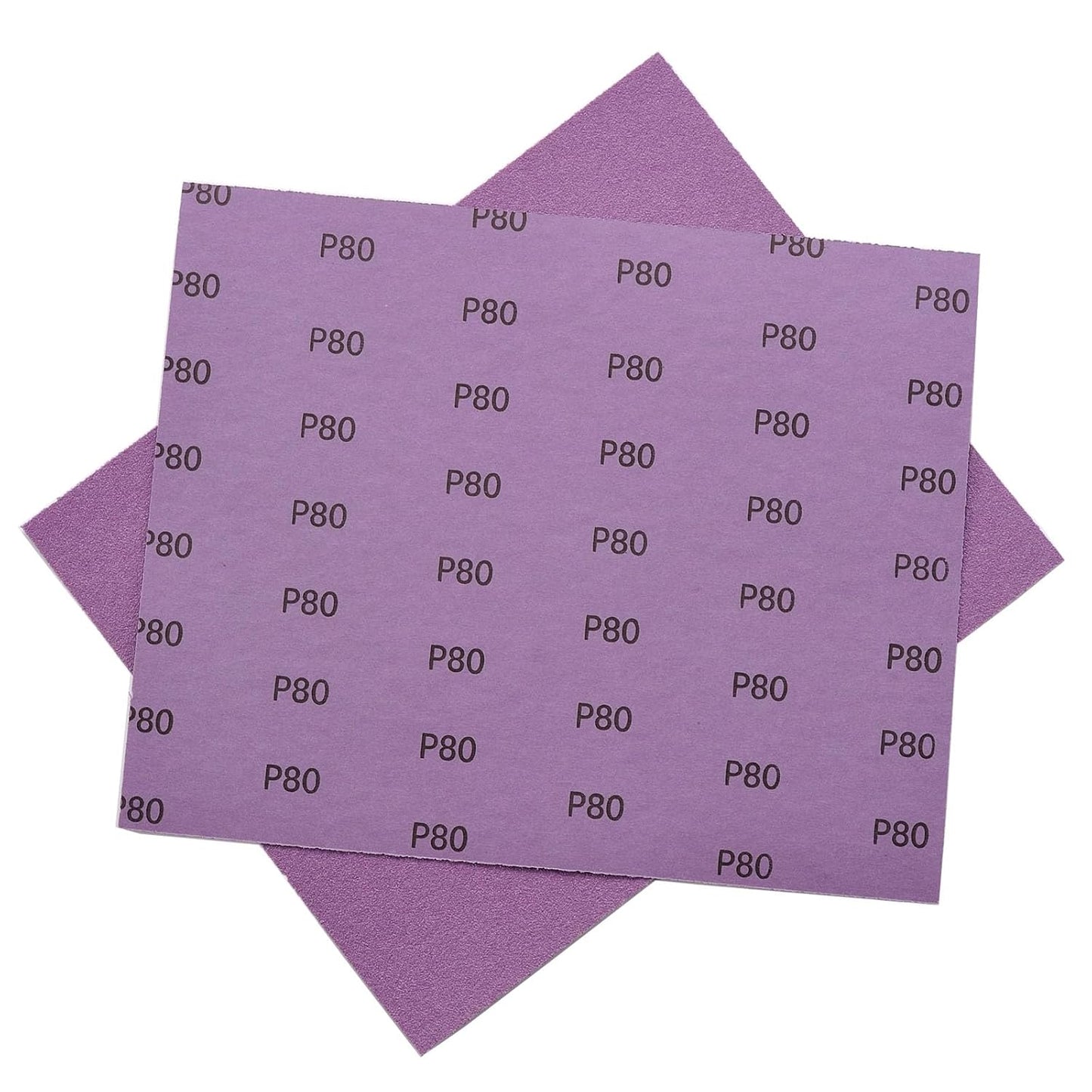 Sandpaper 10Pcs, 80 Grit Sandpaper, Wet Dry Sandpaper Sheets 9 X 11 Inch, White Fused Alumina Abrasive, Fine Sander Paper for Wood Furniture Finishing, Metal Sanding, Automotive Polishing
