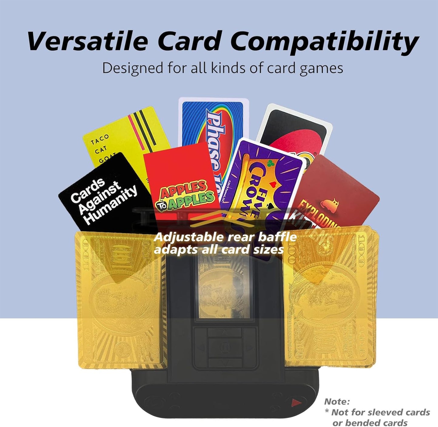 All-in-One Automatic Card Shuffler and Dealer,with 4 Remotes,Programmable Dealer,Card Shuffler 2 Deck,360° Rotation,Ultra Quiet,Rechargeable,up to 12 Players,for All Card Games (Jet Black)