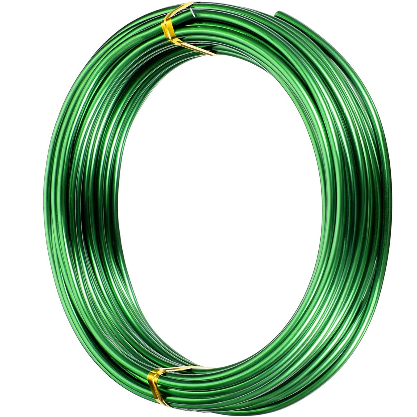 TecUnite Aluminum Craft Wire for Sculpting Armature Bendable Craft Wire for DIY Jewelry Making(Green, 10 M X 3 mm, 1 Roll)