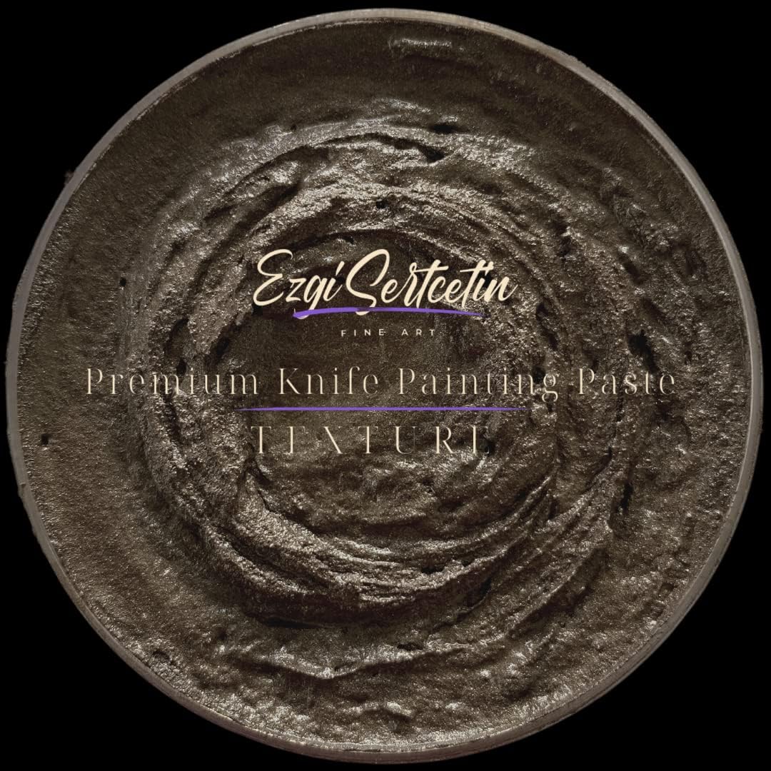 Premium Palette Knife Painting Paste|Modeling Paste|Texture Paste|Authentic Bright Colors|Ready to Use|Easy to Apply| 6oz (Brownie)