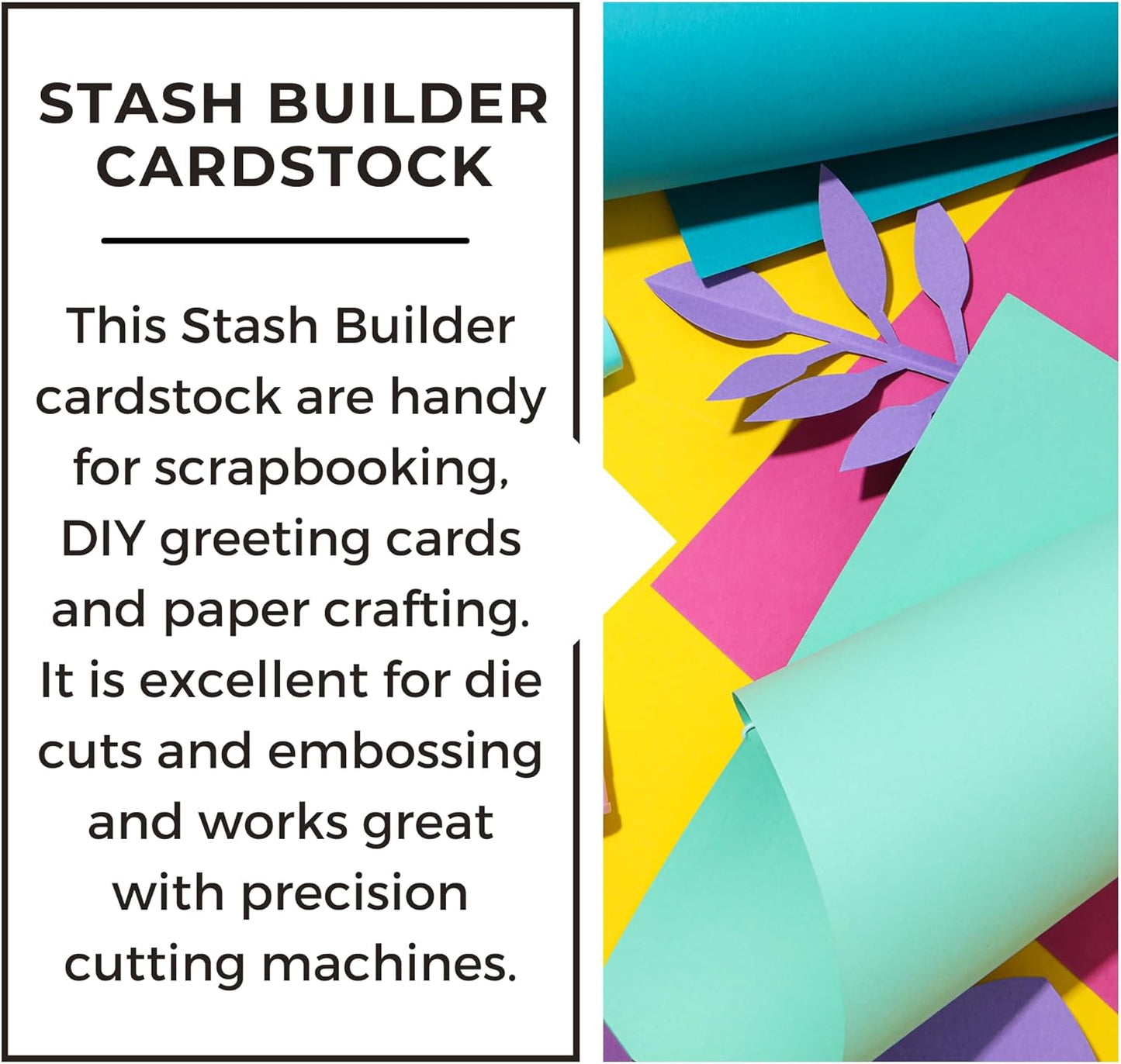 PA Paper Accents Stash Builder Cardstock 8.5" x 11" Aquarium, 65lb colored cardstock paper for card making, scrapbooking, printing, quilling and crafts, 25 piece pack