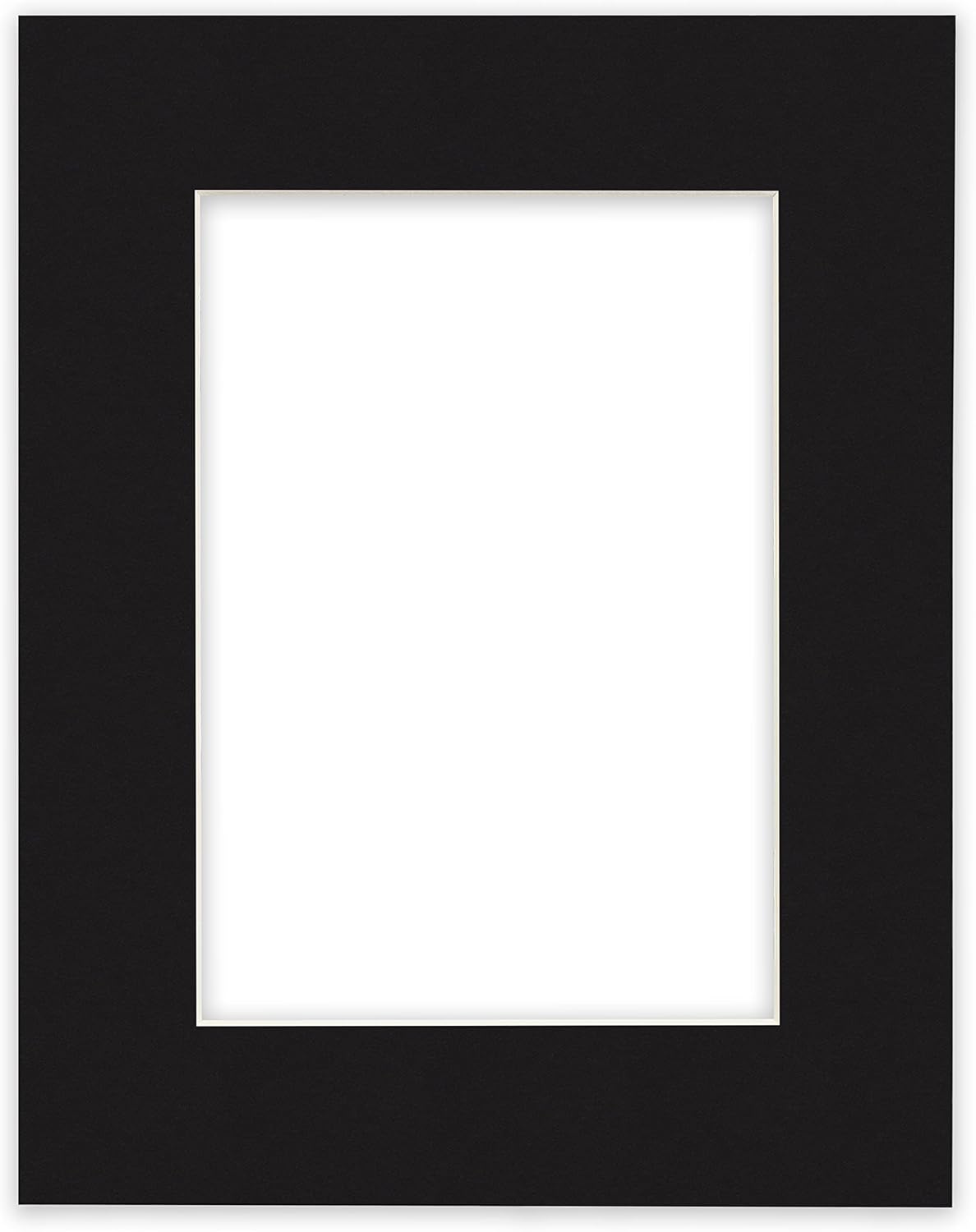Craig Frames B221 Pre-Cut Mat Board for 11x17 Print, 16x22, Smooth Black