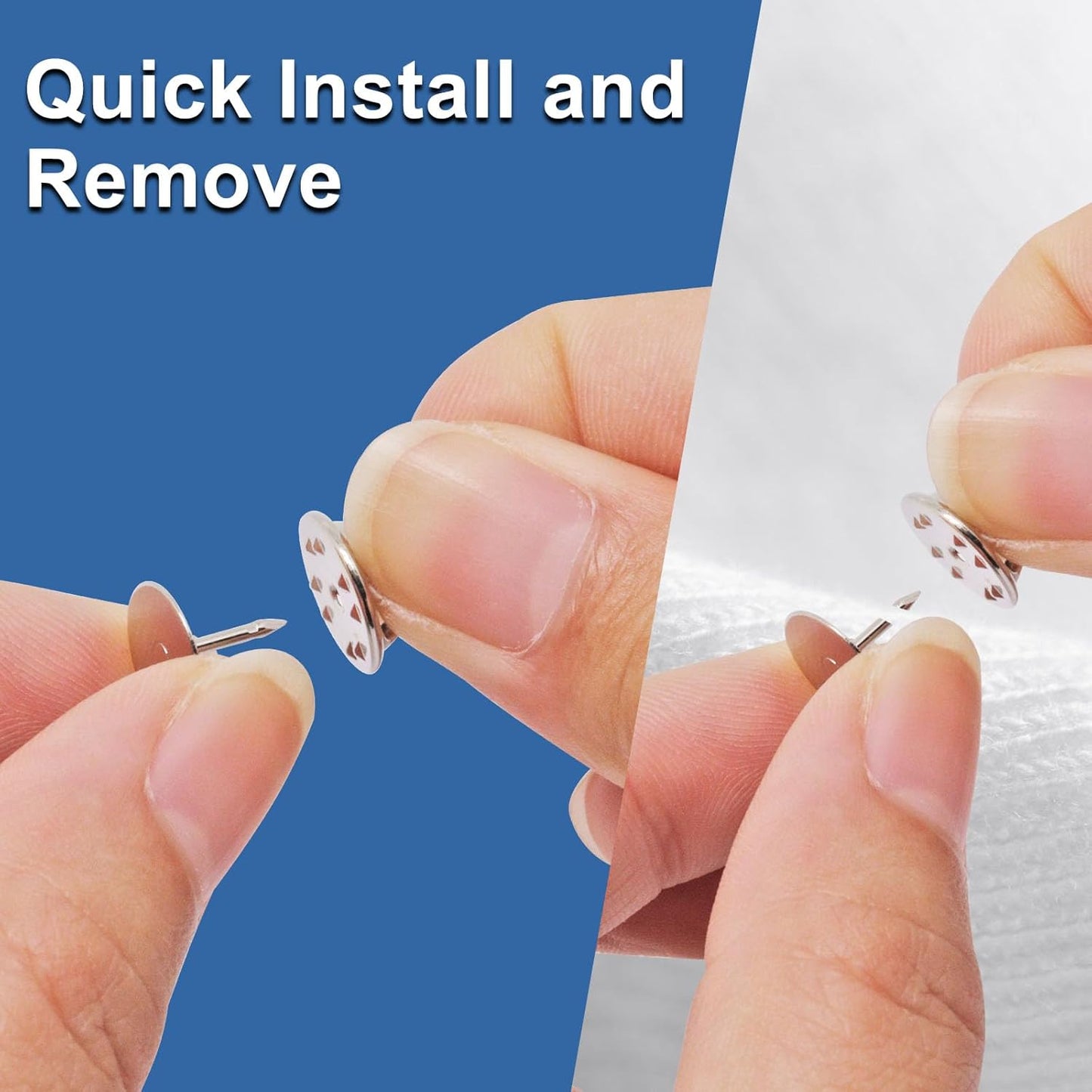 130 Set Pin Backs, Blank Pins Scatter Butterfly Clutch Pin Holder Enamel Pin Locking Backs Tie Tacks Jewelry Pin Backings Clasp for Brooch Lapel Hat Uniform Badges Tie Tack (10mm, Silver)