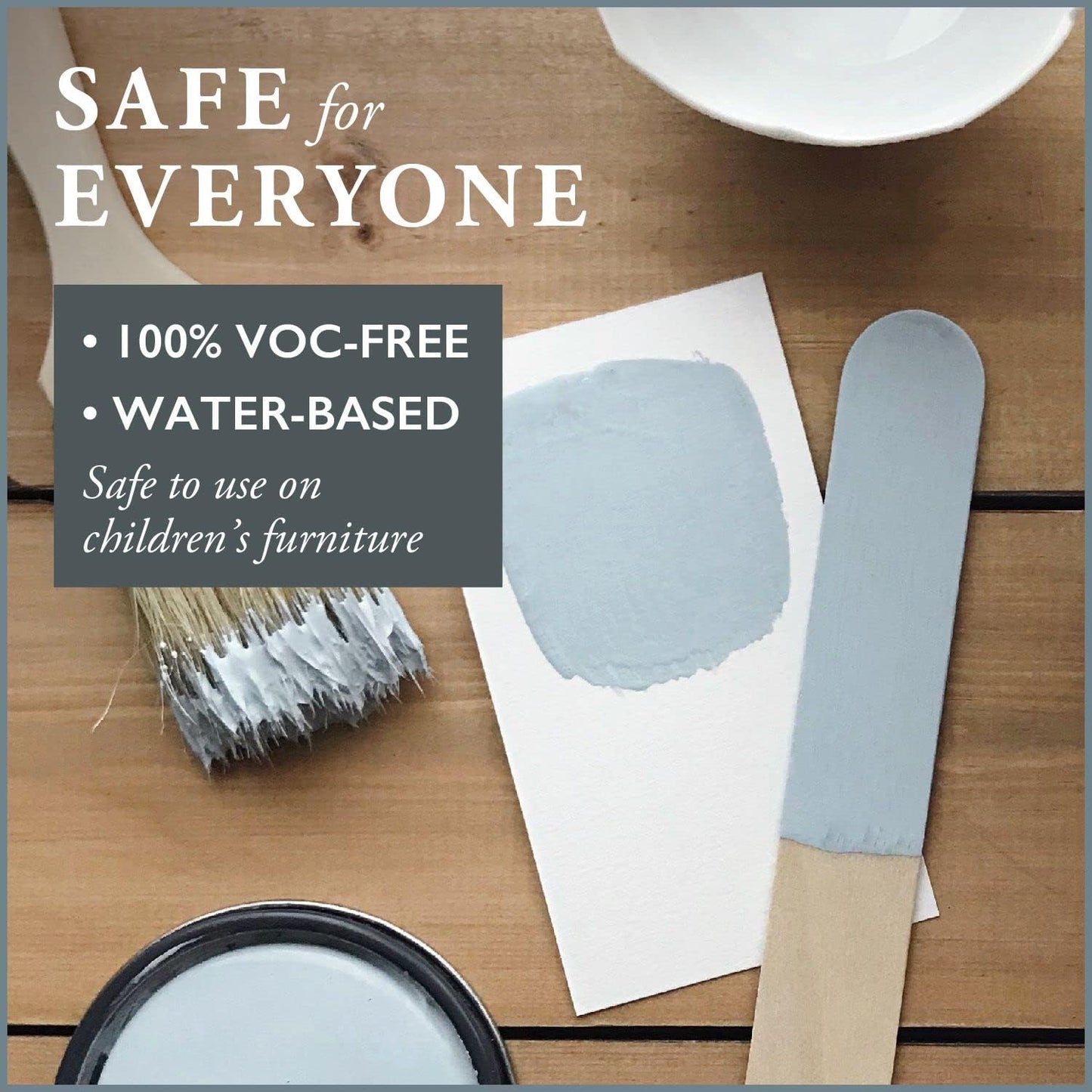 AMY HOWARD AT HOME Chalk-Based One Step Paint for Furniture, Cabinetry, Decor, Finish, and More | No Stripping, Sanding, or Priming | Ultra-Light Base | 16 Ounce | French Blue