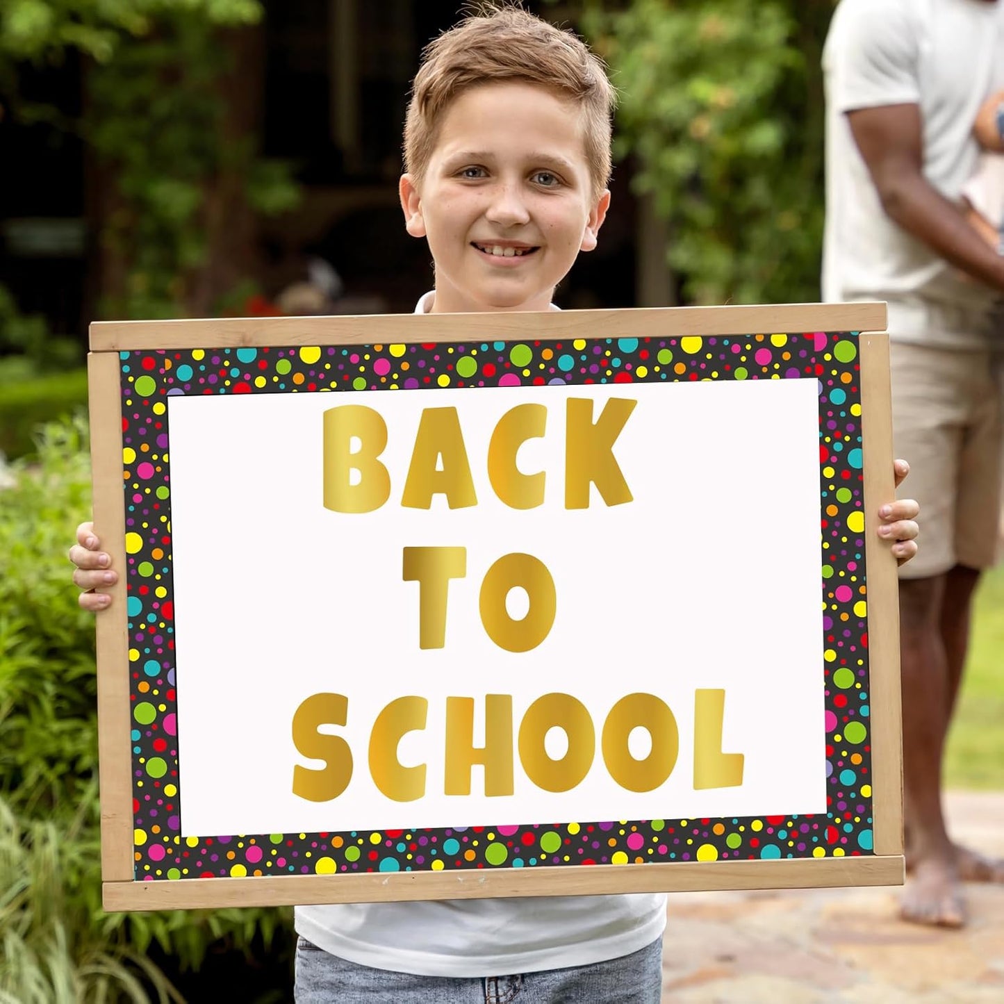 Bemeol Letter Stickers 432 Pieces 36 Sheets Bulletin Board Letters 3 Inch Classroom Alphabet Poster Board Letter for Bulletin Board Display School Decor(Gold)