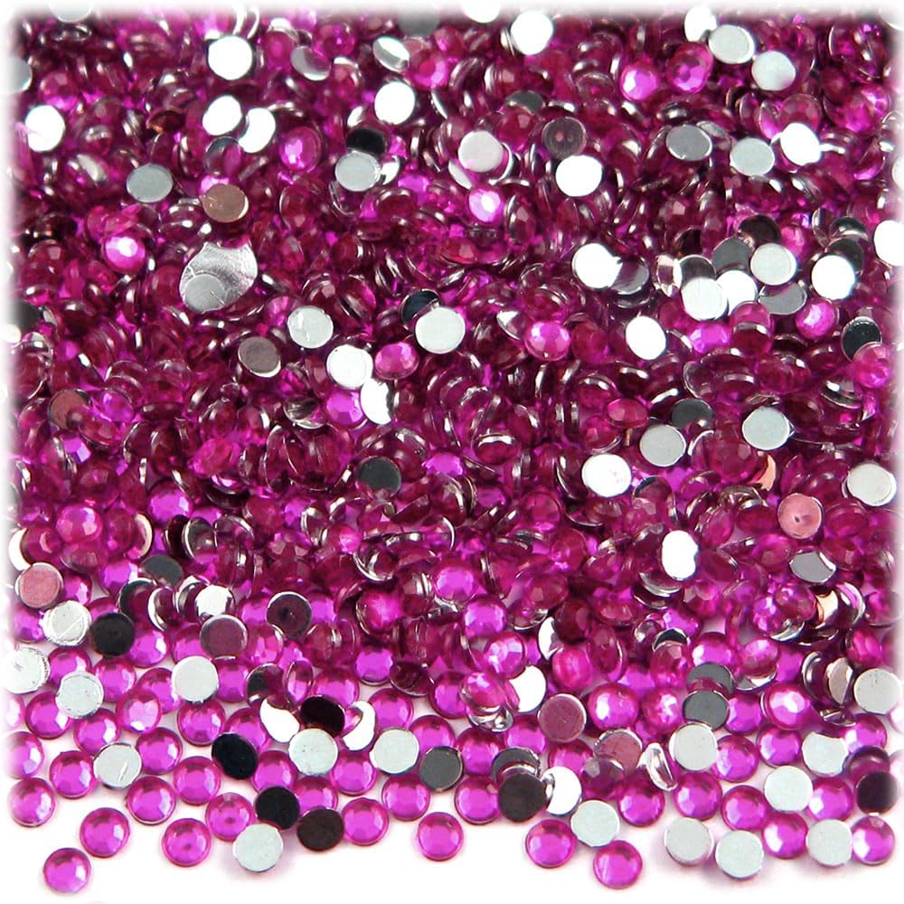 The Crafts Outlet 1,440pc Rhinestones Round 3mm (10ss) Light Green
