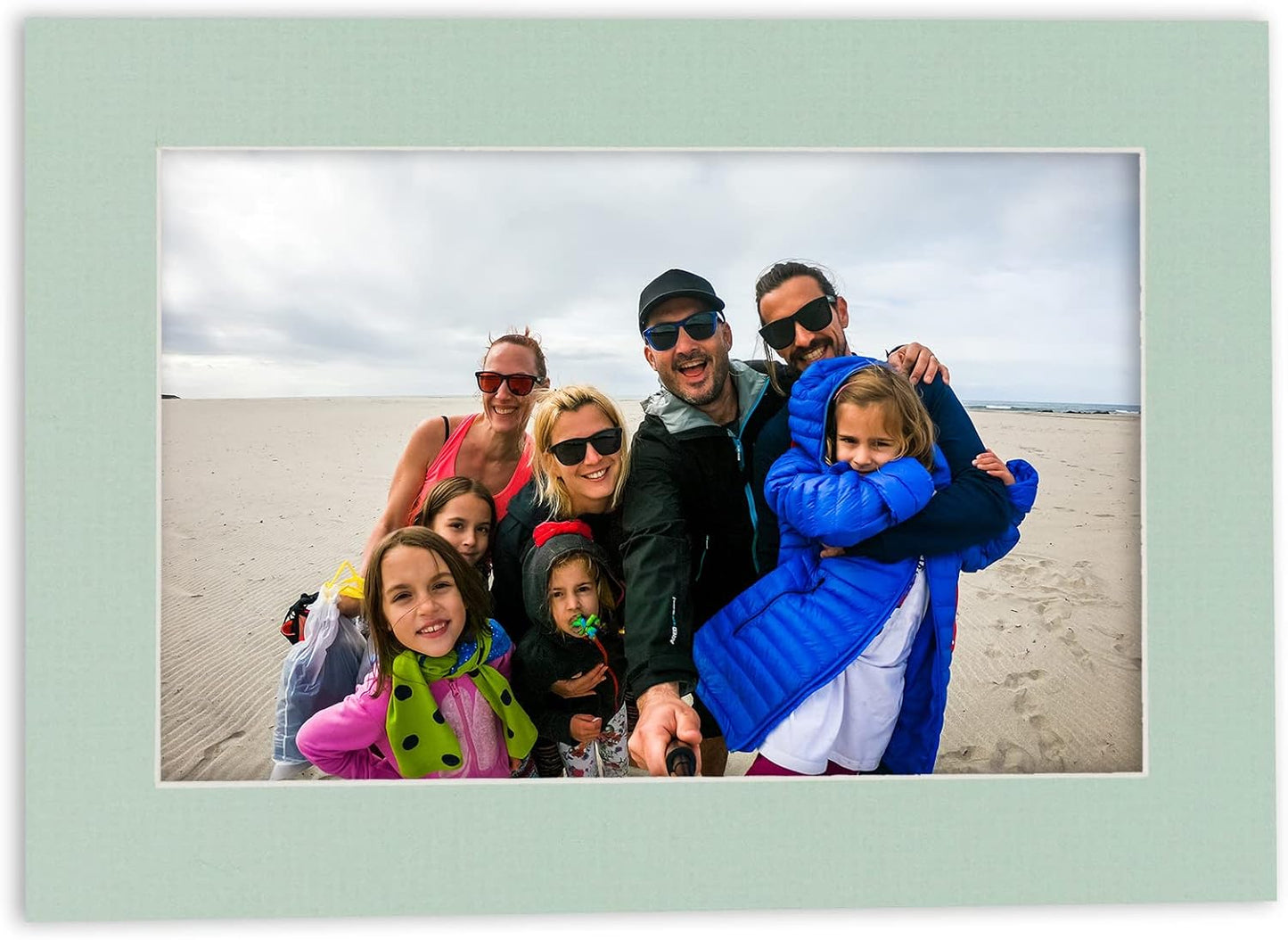 6x8 Mat for 8x10 Frame - Precut Mat Board Acid-Free Show Kit with Backing Board, and Clear Bags Mixed Colors 6x8 Photo Matte Made to Fit a 8x10 Picture Frame Matboard for Framing, Pack of 25 Mats