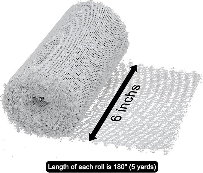 ZIIYAN Plaster Cloth Rolls for Hobby Crafts, 6” x 180” Plaster Gauze Bandages for Paper Mache Paste Sculptures, Belly Casting, Mask Making, Body Molds and Arts Projects