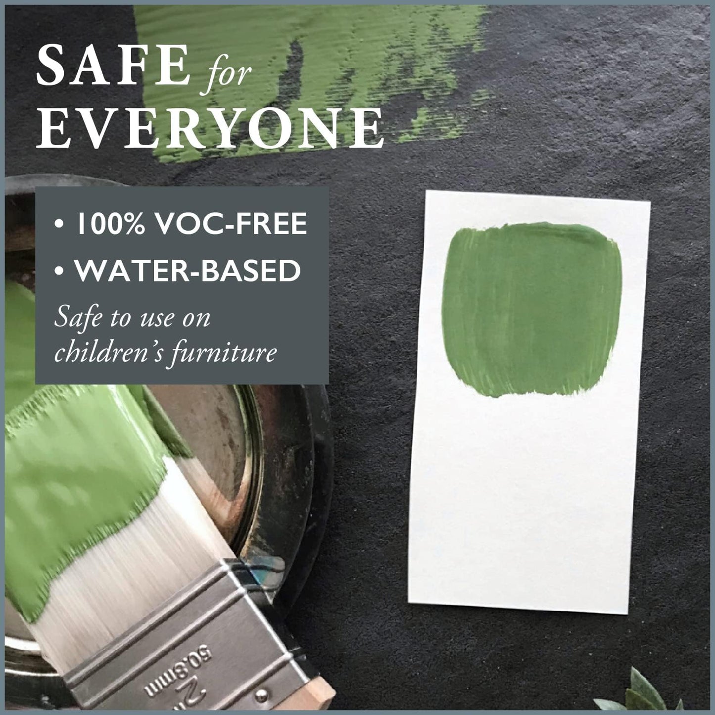 AMY HOWARD AT HOME Chalk-Based One Step Paint for Furniture, Cabinetry, Decor, Finish, and More | No Stripping, Sanding, or Priming | Dark Base | 32 Ounce | Easy Street