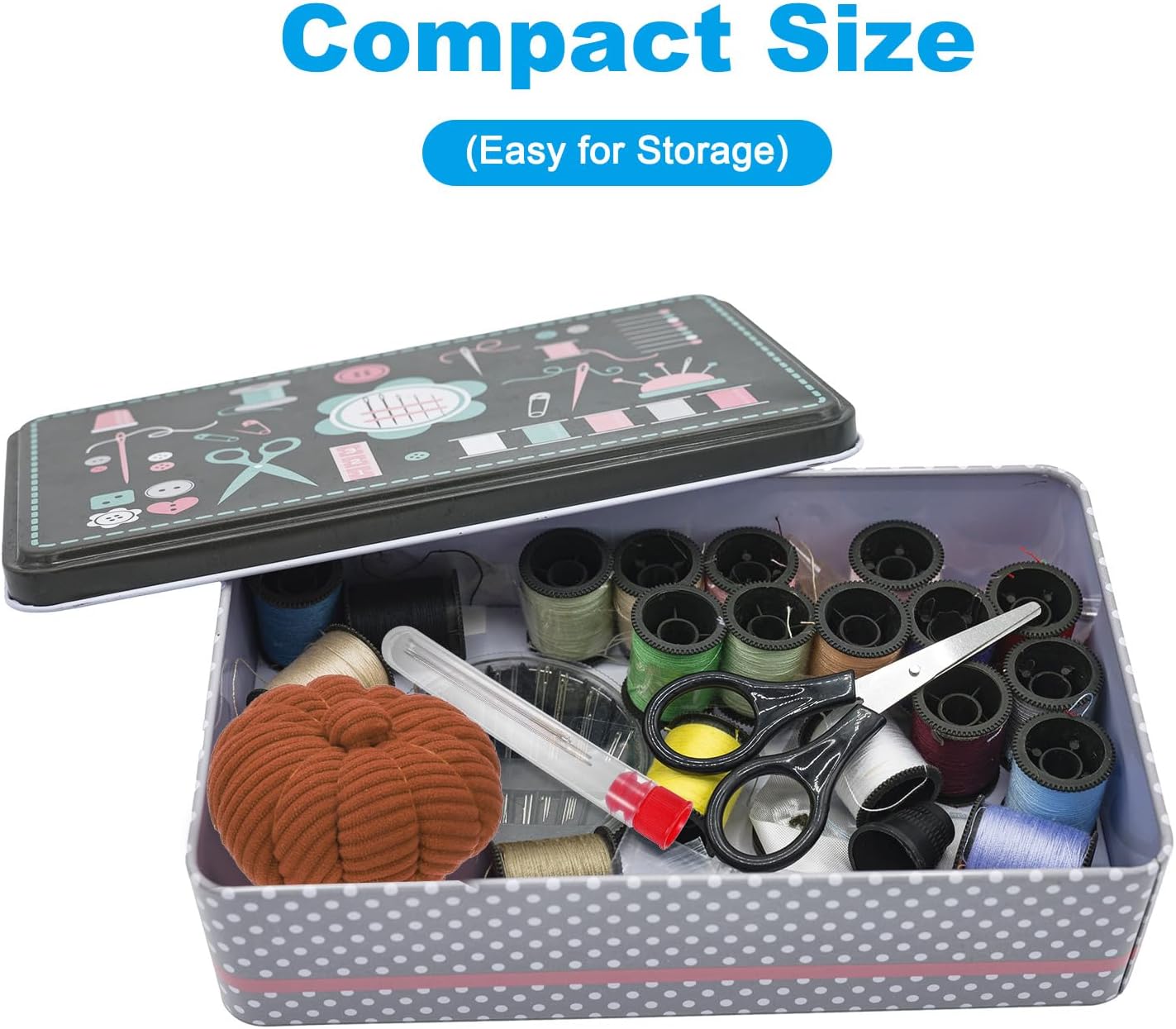 PATIKIL Wrist Pumpkin Pin Cushion, Snap Pin Cushion with Elastic Strap Ring Portable Embroidery Needle Pin Storage for Hand Craft Knitting, Brown