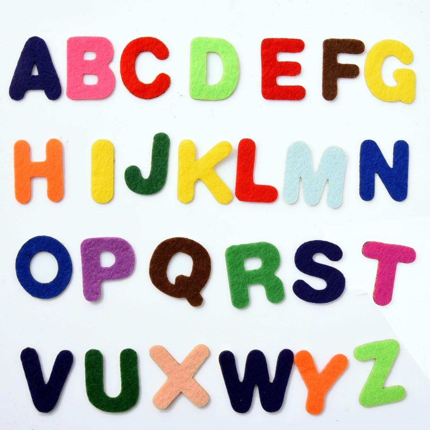 Outus Felt Letters Stickers Self-Adhesive Alphabet Letters for Kids DIY Craft 500 Pieces, 1 Inch Assorted Colors