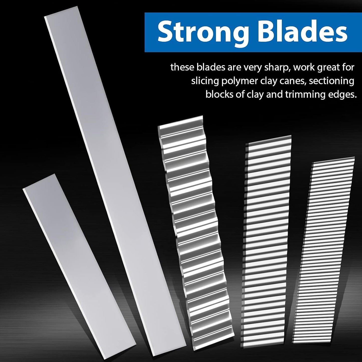 45 Pieces Flexible Polymer Clay Cutter Blade Slicer Cutting Slicing Tools for DIY Crafts Shaping Sculpting