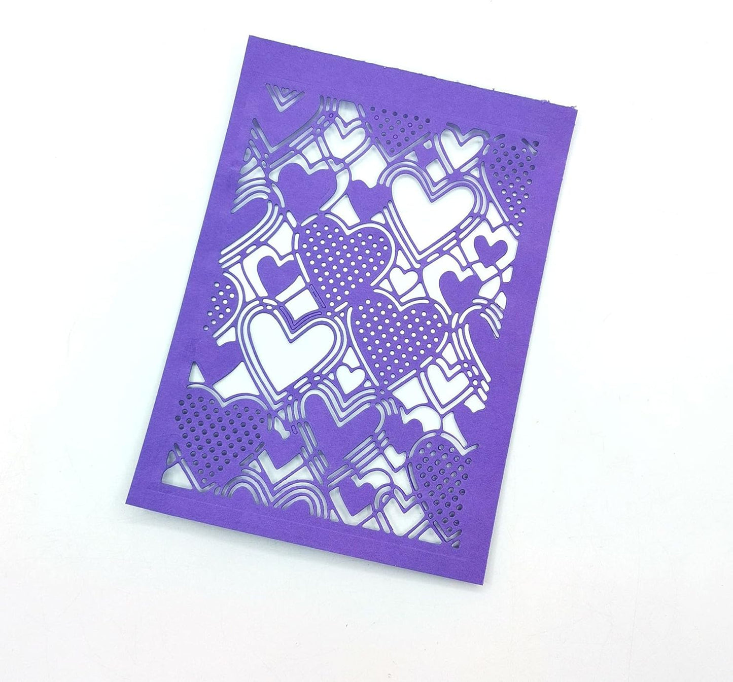 Love Heart Background Frame Cutting Dies,Valentine's Day Love Heart Die Cuts Metal Embossing Stencils Template Mould for Card Scrapbooking and DIY Craft Album Paper Card Decor