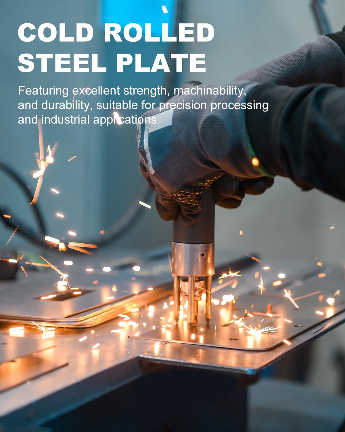 16" x 12" 11 Gauge Steel Sheets Metal Cold Rolled Steel Plate, 2 Pcs Weldable Metal Sheet for DIY Craft Projects, Industrial, Professional