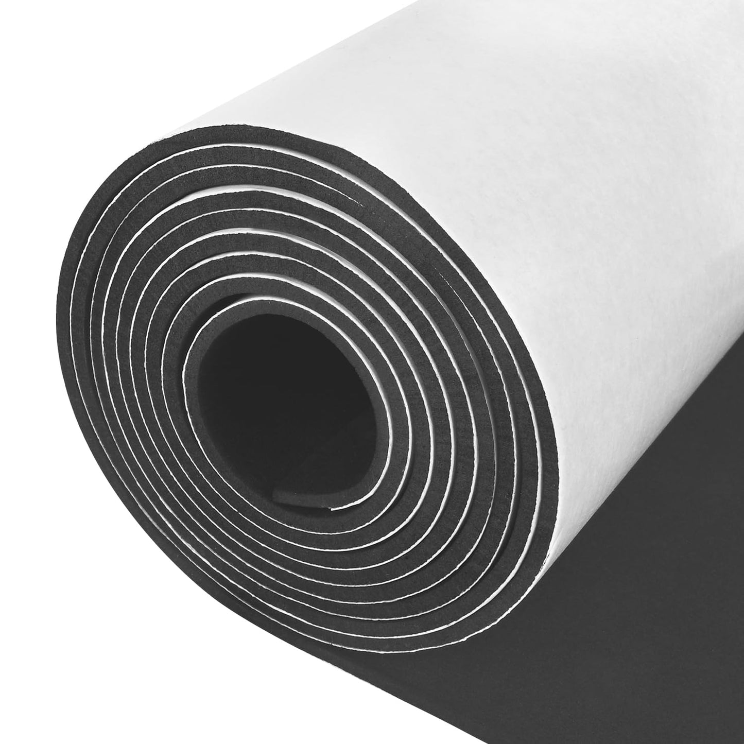 Sponge Neoprene Foam Rubber Sheet with Adhesive, 12 in x 81 in x 1/8 in Multi-Function Soundproof High Density Waterproof Rubber Mat, Perfect Cosplay Easy Cut DIY Neoprene Padding Roll - Black