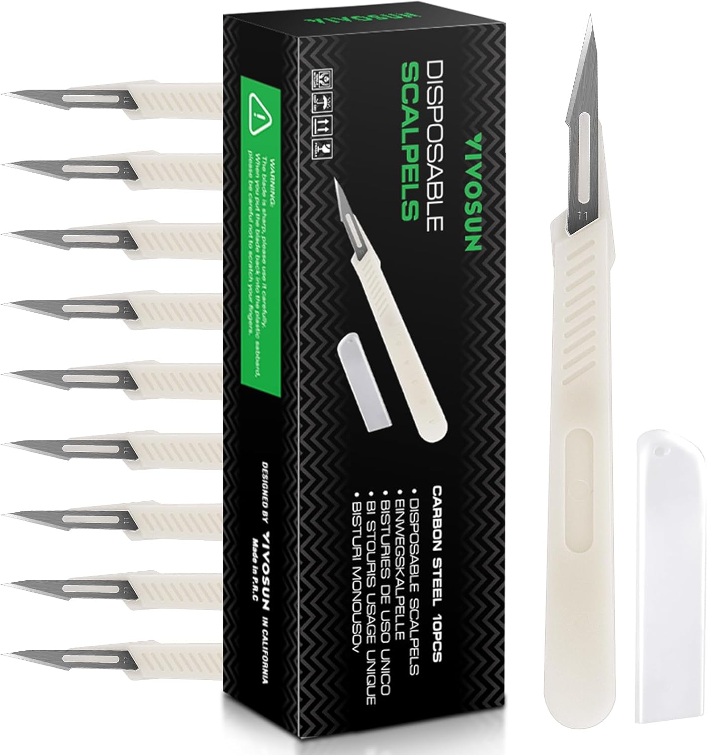 VIVOSUN #11 High-Carbon Steel Blades for Cutting Plants and Propagation